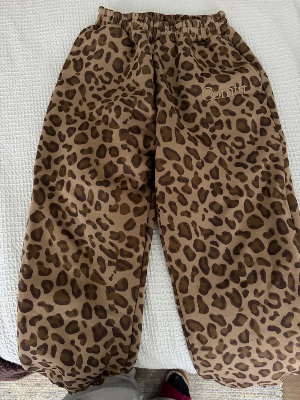 Comfrt Kids Brown Leopard-Print Pajama Pants